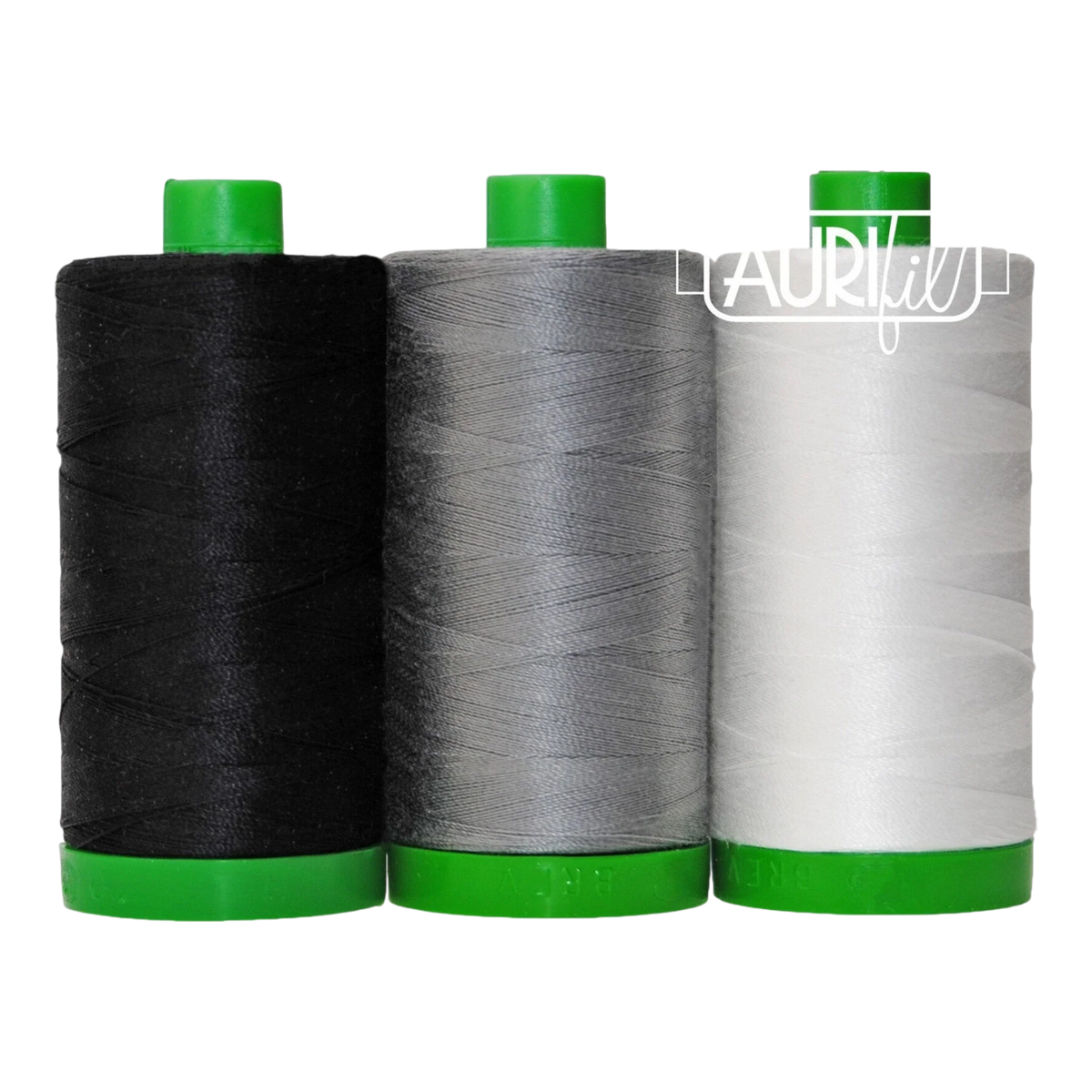 Aurifil 40wt 3-Spool Set African Penguin Black and White