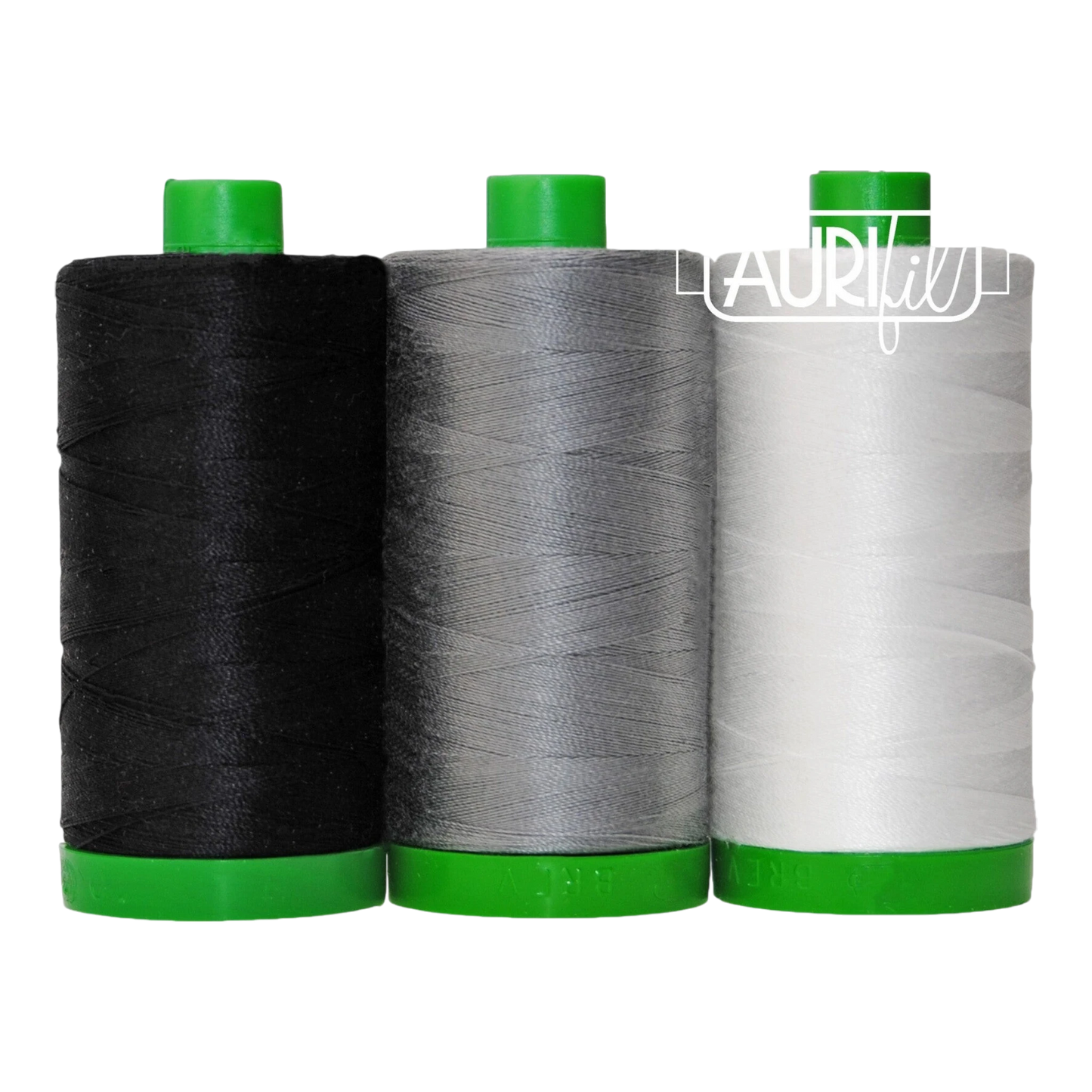 Aurifil 3 Pc Set African Penguin Black and White 40wt , sewing and fabric marking