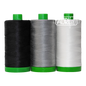 Aurifil 3 Pc Set African Penguin Black and White 40wt , sewing and fabric marking