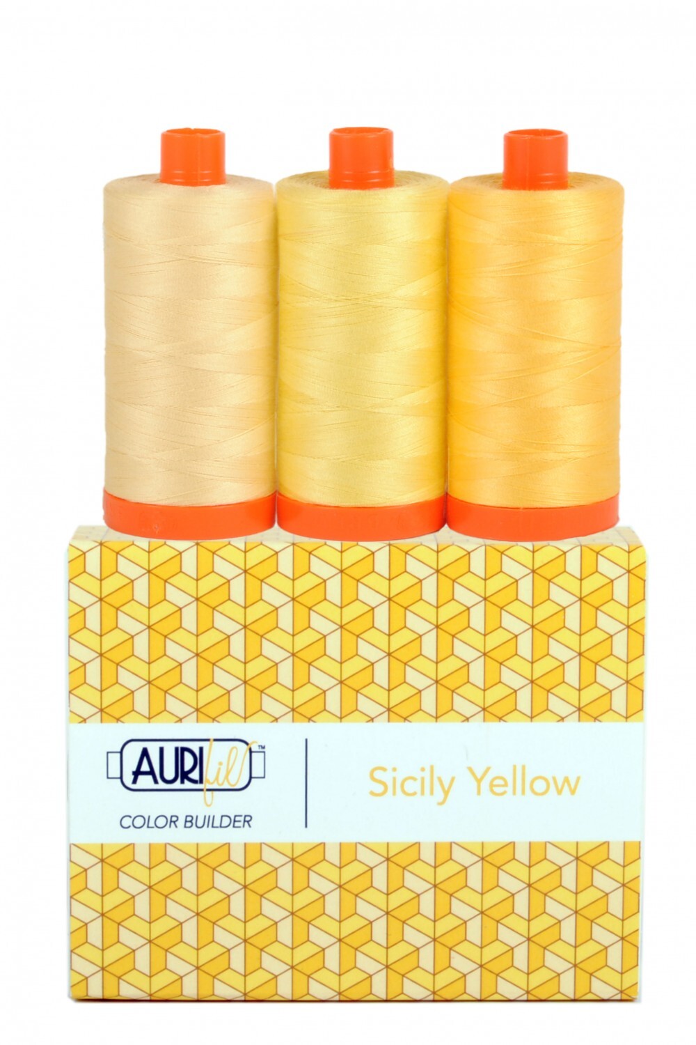 Aurifil 50wt 3-Spool Set Sicily Yellow