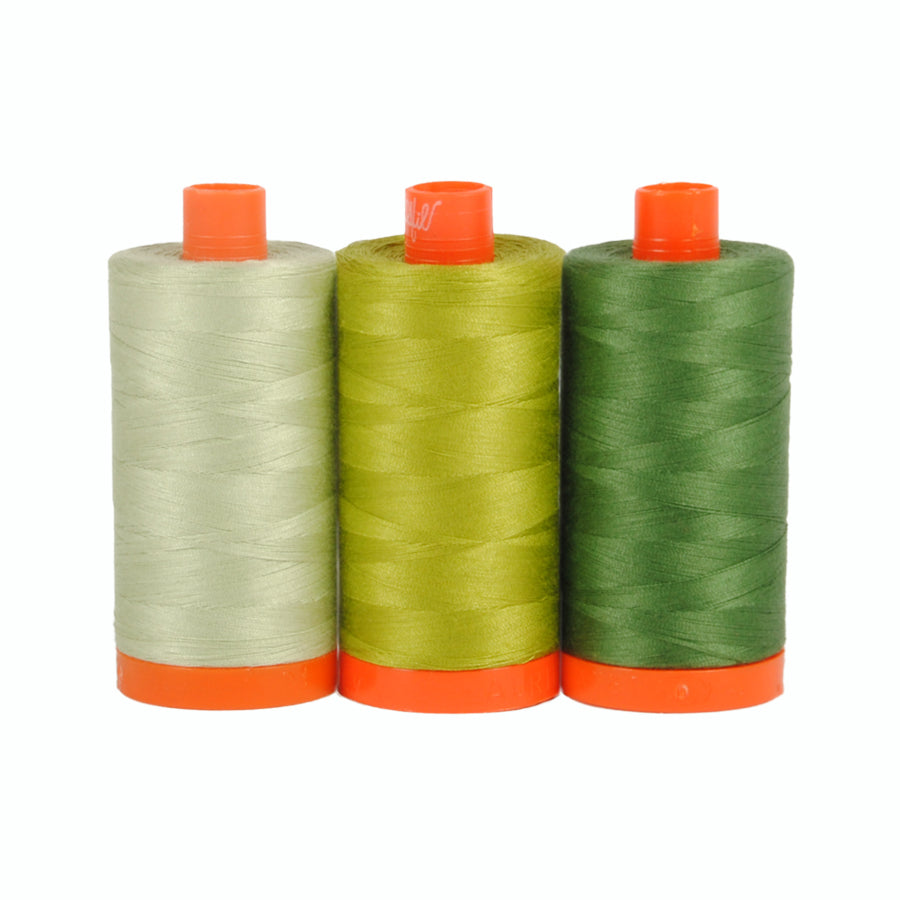 Aurifil 50wt 3-Spool Set Dolomite
