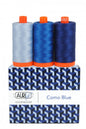 Aurifil 50wt 3-Spool Set Como Blue