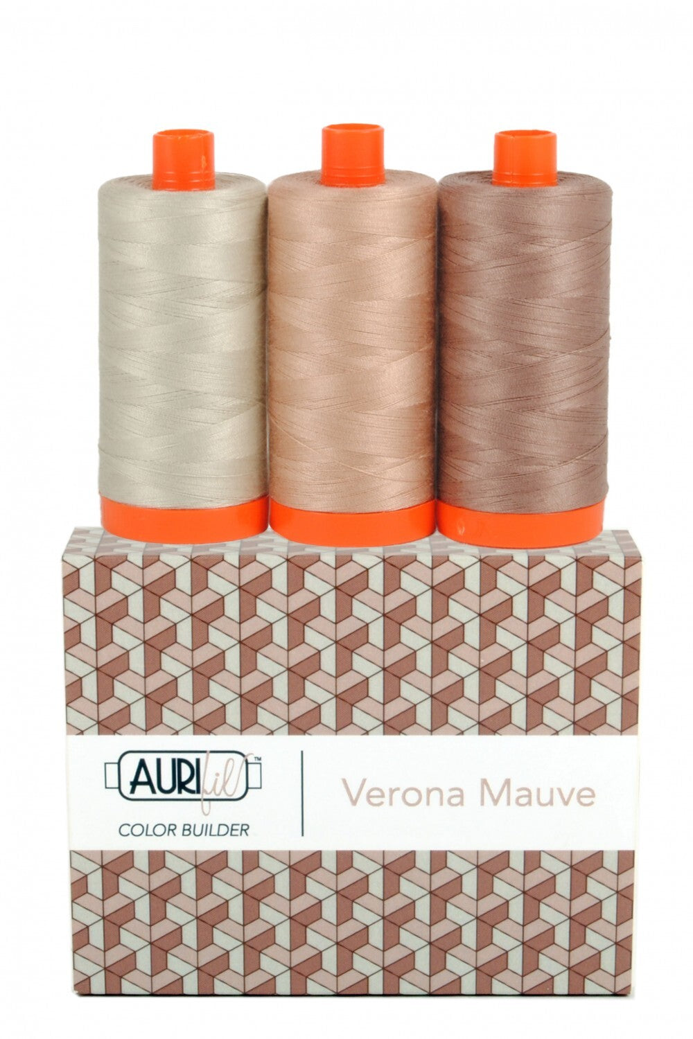 Aurifil 50wt 3-Spool Set Verona Mauve