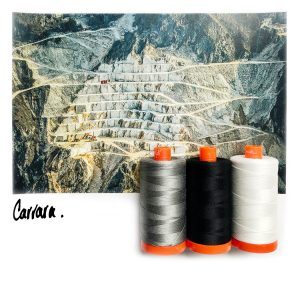 Aurifil 3pc Set Carrara 50wt , piecing and stitching