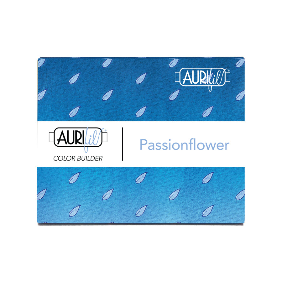 Aurifil 3pc Set Passionflower 50wt , piecing and stitching