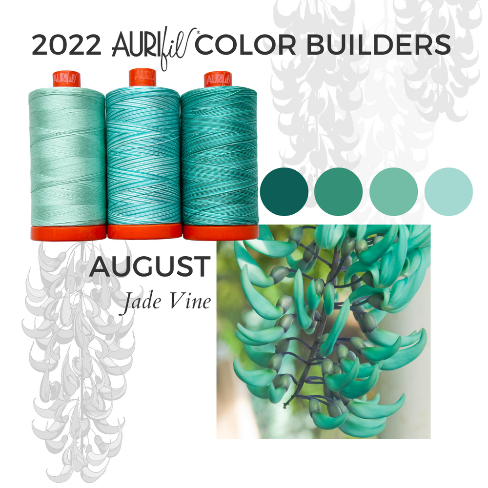 Aurifil 50wt 3-Spool Set Jade Vine