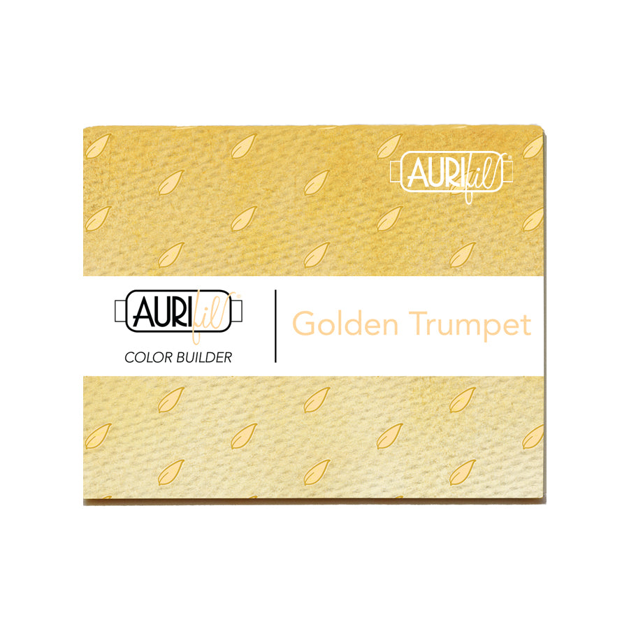 Aurifil 3pc Set Golden Trumpet 50wt , piecing and stitching