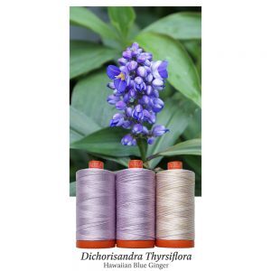 Aurifil 50wt 3-Spool Set Hawaiian Blue Ginger