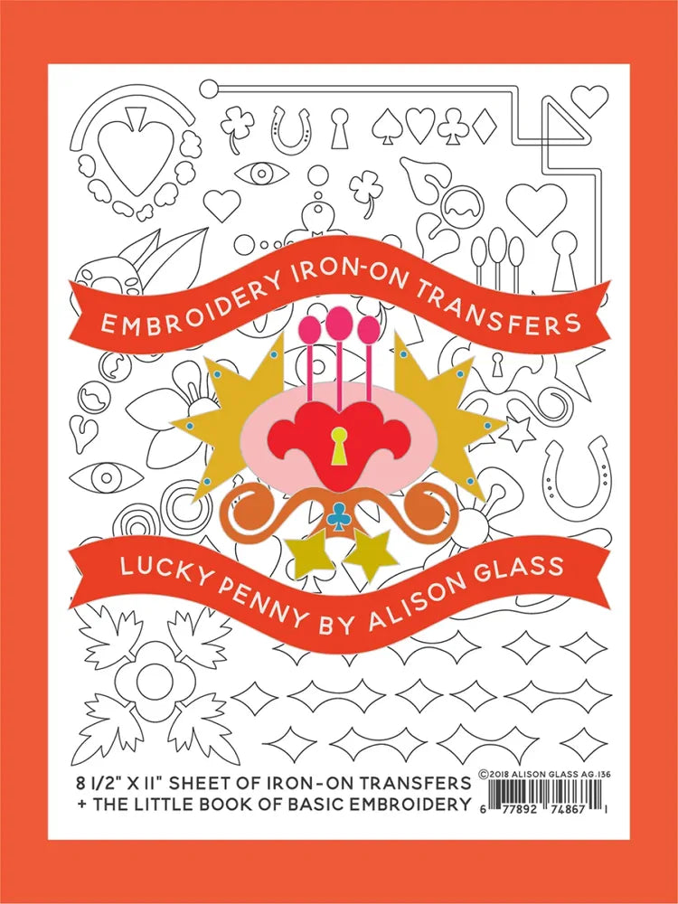 Embroidery Iron-On Transfers Lucky Penny , sewing and fabric marking