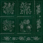 Sashiko Australia Native Floral Collection - 6 Designs GREEN , piecing and stitching