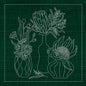Sashiko Australia Native Flowers 4 - Green , piecing and stitching