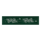 Sashiko Australia Native Flowers 6 Runner GREEN , piecing and stitching