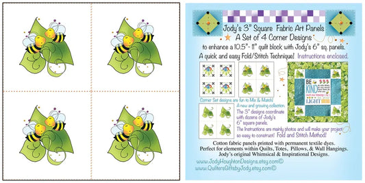 Set 76 mm Bee Leaves by Jody Houghton sewing and quilting product