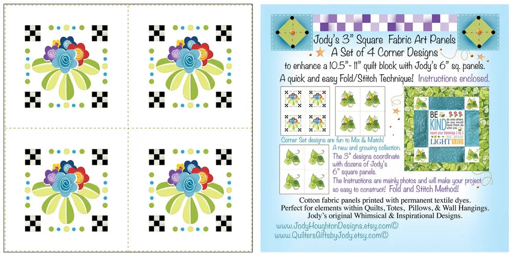 Set 76 mm Posies by Jody Houghton sewing and quilting product