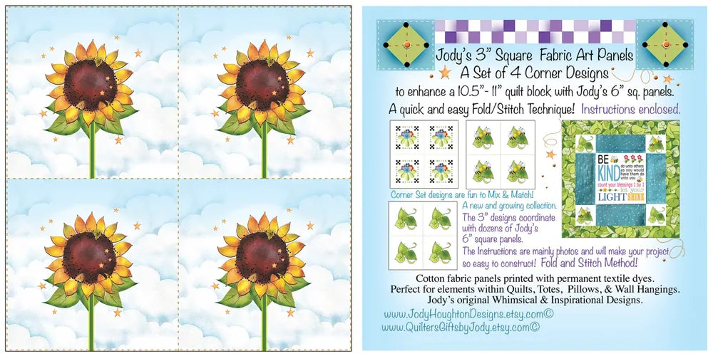 Set 76 mm Sunflowers by Jody Houghton sewing and quilting product