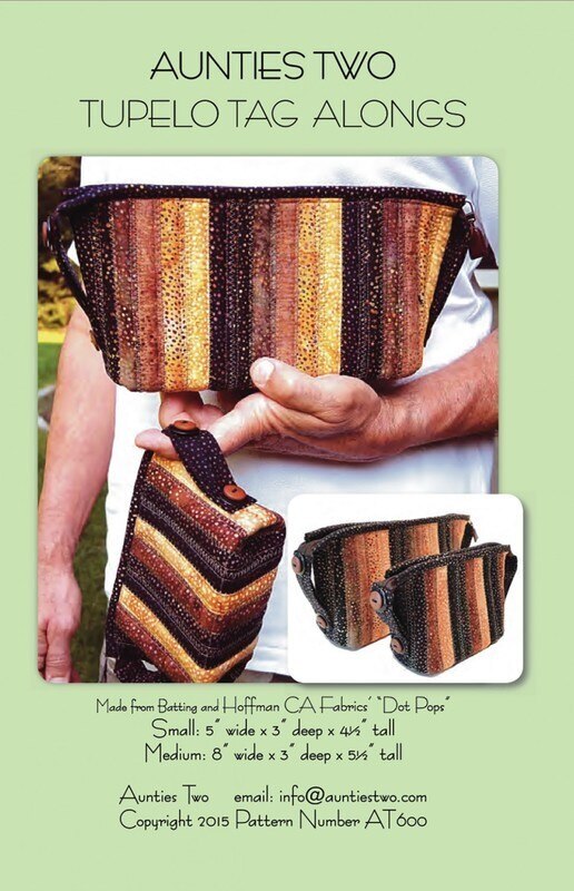 Tupelo Tag Alongs Pouch Pattern - from Aunties Two , quilting and craft projects