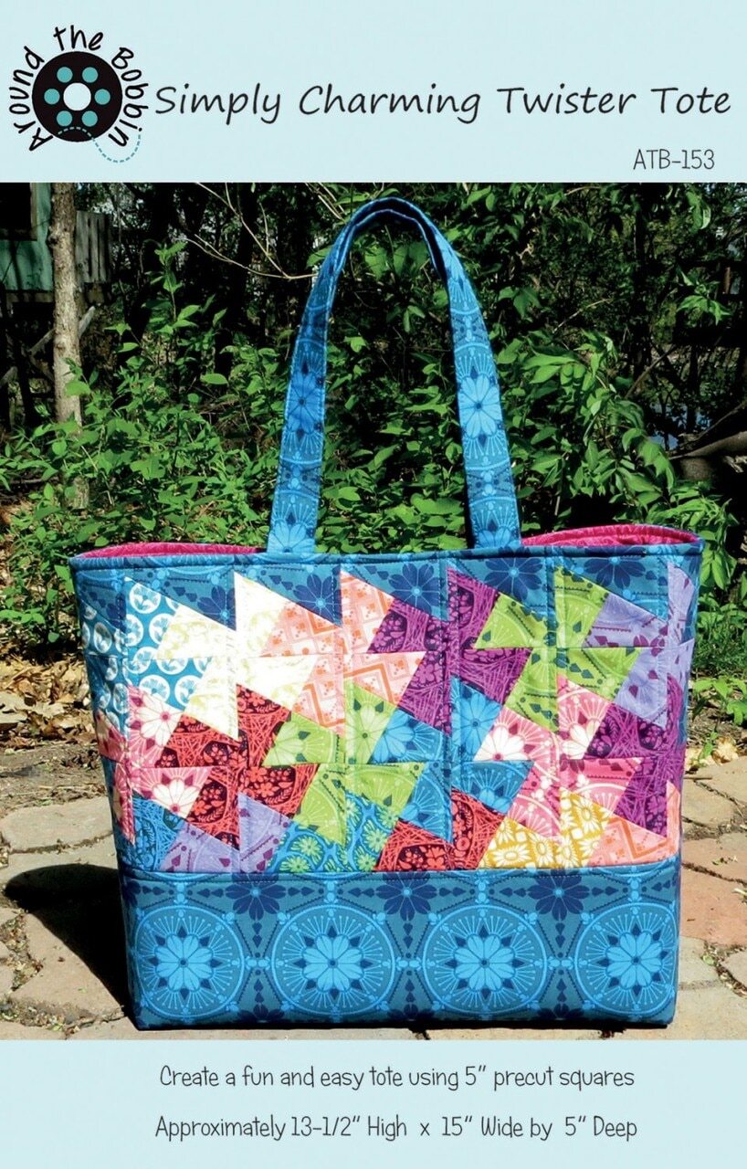 Simply Charming Twister Tote Pattern , quilting and craft projects