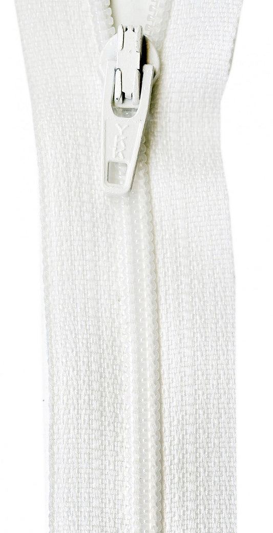 YKK Zippers 559 mm - Marshmallow for bag making and sewing projects