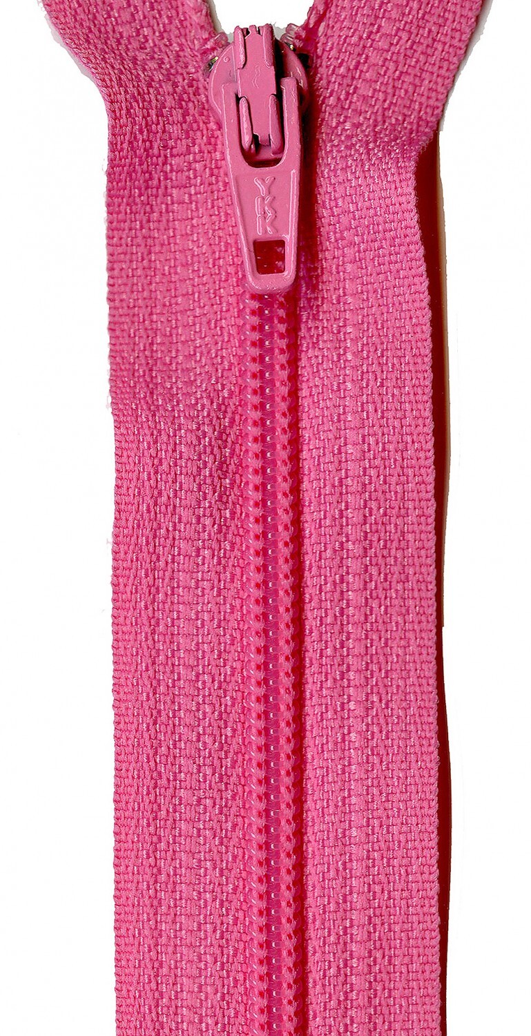 YKK Zippers 559 mm - Rosy Cheeks for bag making and sewing projects