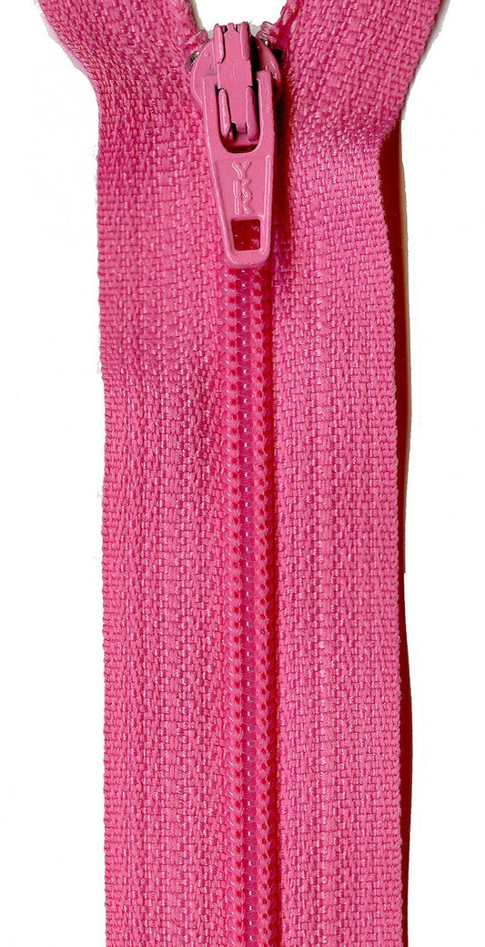 YKK Zippers 559 mm - Rosy Cheeks for bag making and sewing projects