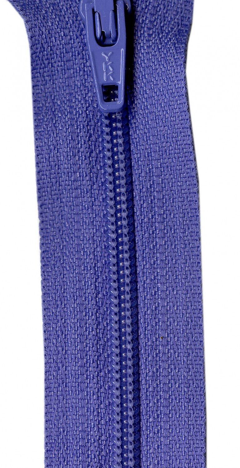 YKK Zippers 559 mm - Periwinkle for bag making and sewing projects