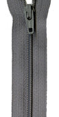 Zipper - 14 YKK - Grey Kitty for bag making and sewing projects