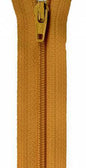 Zipper - 14 YKK - Yukon Gold for bag making and sewing projects