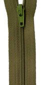 Zipper - 14 YKK - Mossy for bag making and sewing projects