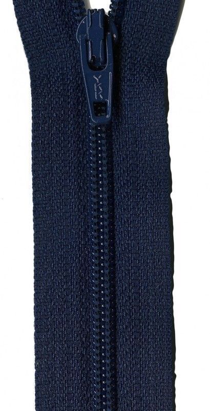 Zipper - 14 YKK - Navy Blue for bag making and sewing projects