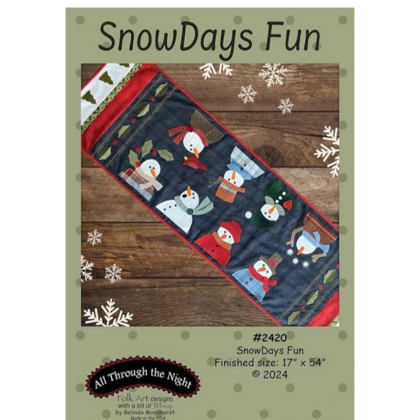 Snowdays Fun Runner Pattern