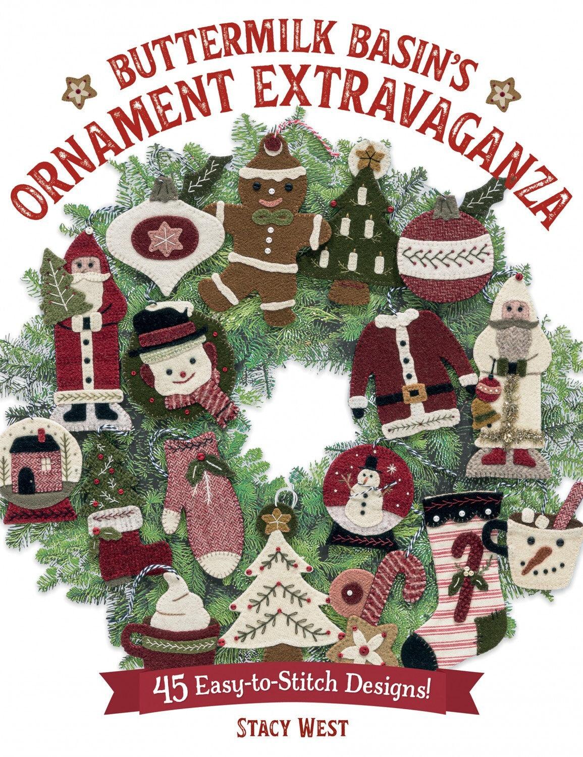 Buttermilk Basin Ornament Extravaganza Book , quilting and craft projects