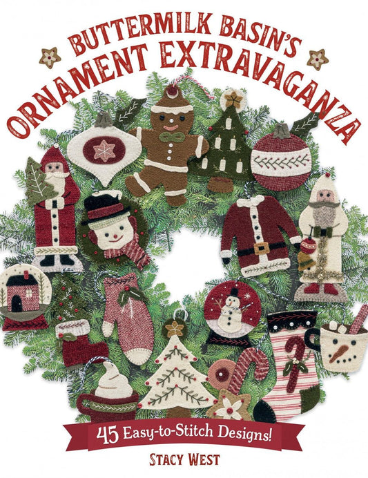 Buttermilk Basin Ornament Extravaganza Book , quilting and craft projects
