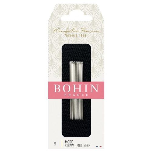 BOHIN MILLINER NEEDLE NO 9 (X 15 NEEDLES) , quilting and needlework