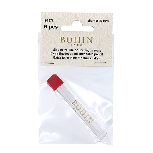Bohin Mechanical Pencil Refill .9 mm White , sewing and fabric marking