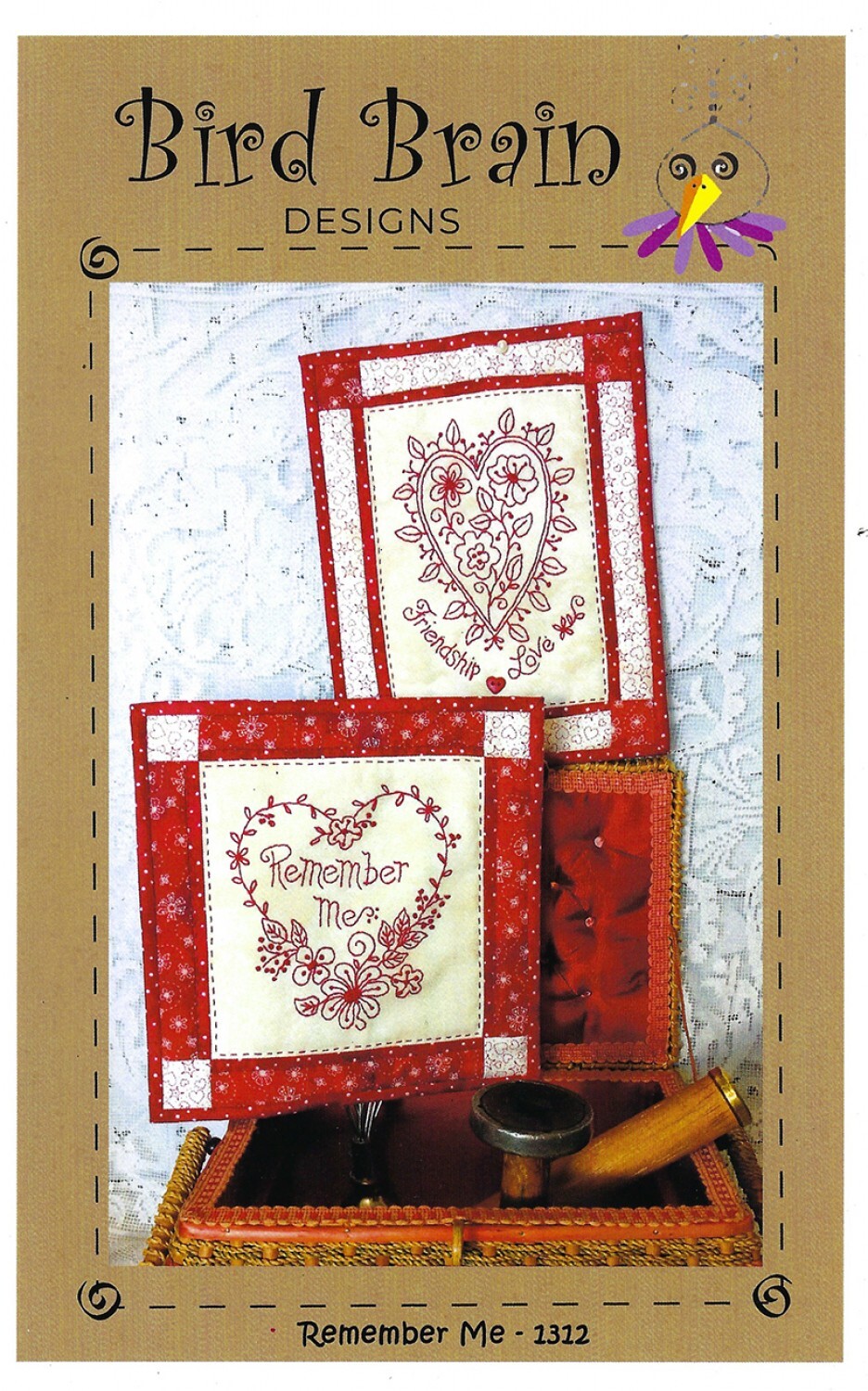 Remember Me Embroidery Pattern , quilting and craft projects
