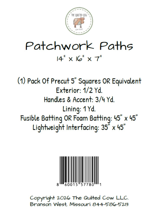 Patchwork Paths Tote Pattern