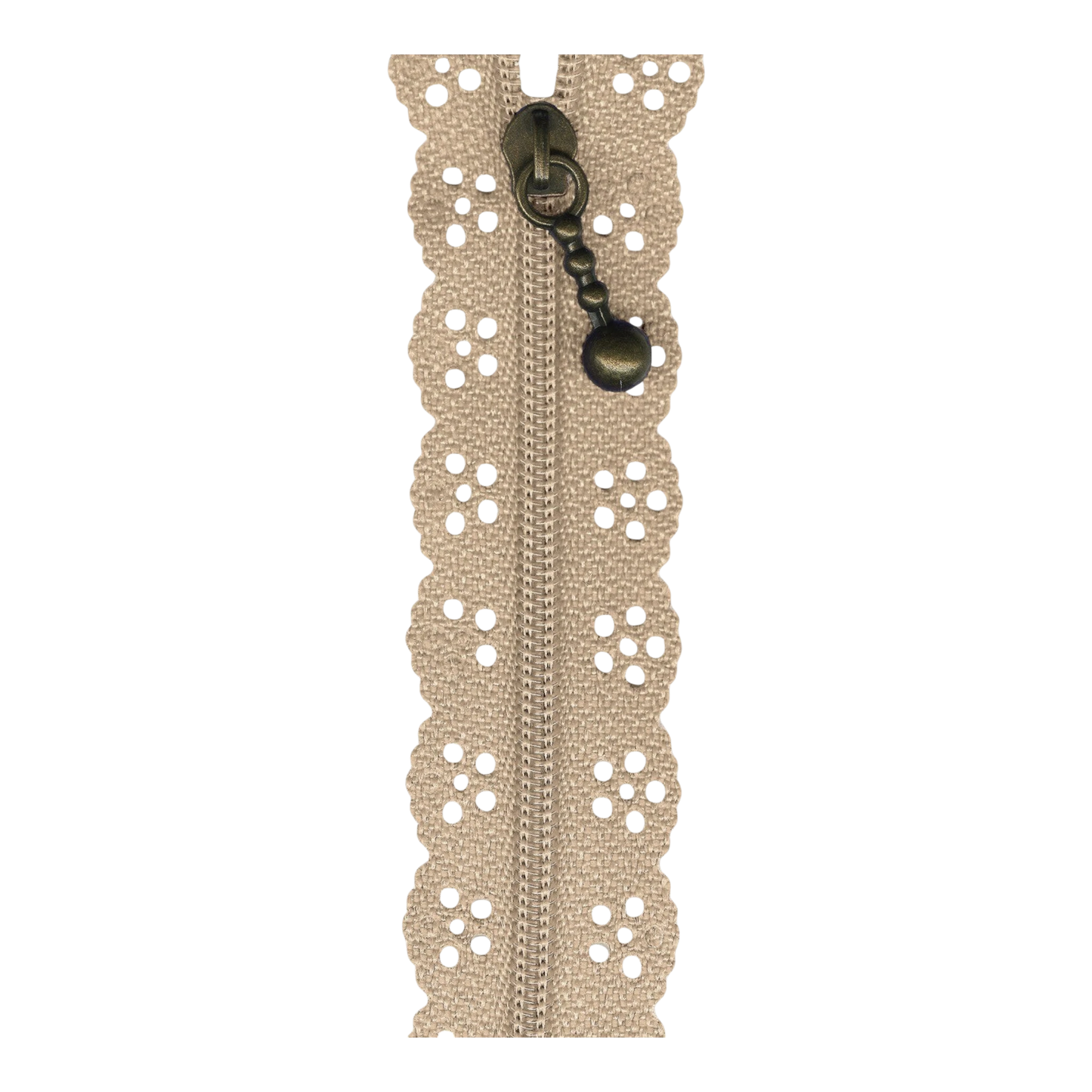 Big Lacie Zipper 8-inch - TAUPE for bag making and sewing projects