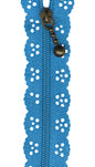 Big Lacie Zipper 305 mm - TURQUOISE for bag making and sewing projects