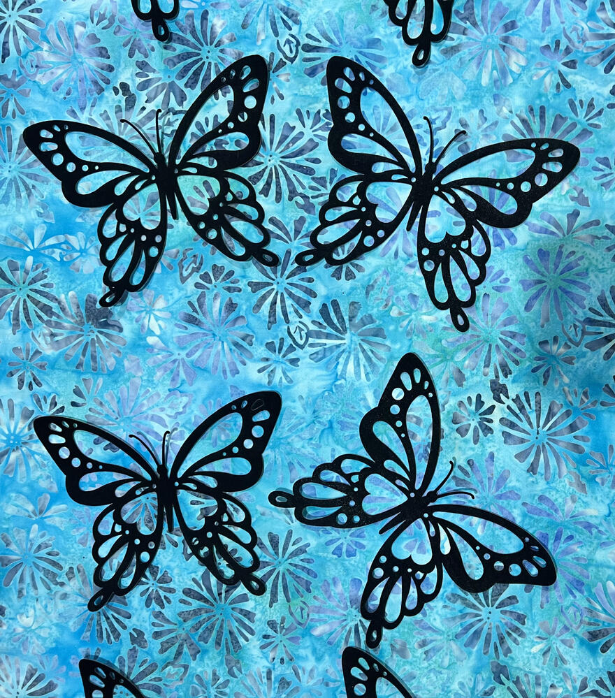 Black Butterfly Silhouette - Set of 3 sewing and quilting product