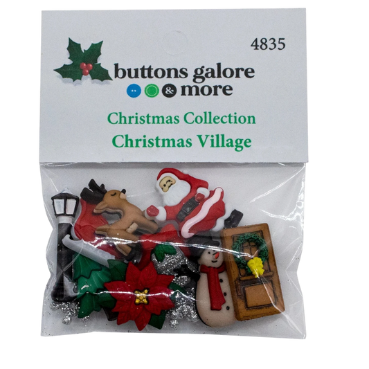 Christmas Village Buttons