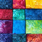 Batik Jewel FQ Stack 12pc for patchwork, quilting and sewing