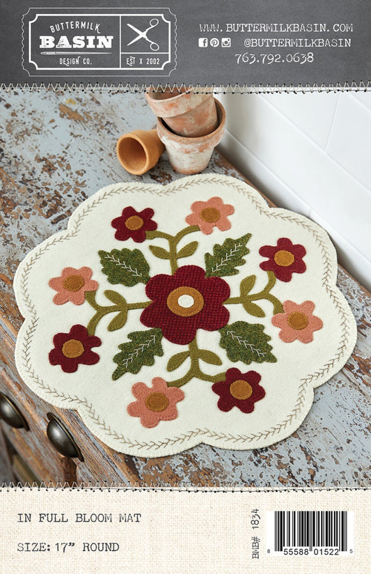 In Full Bloom Mat Pattern , quilting and craft projects
