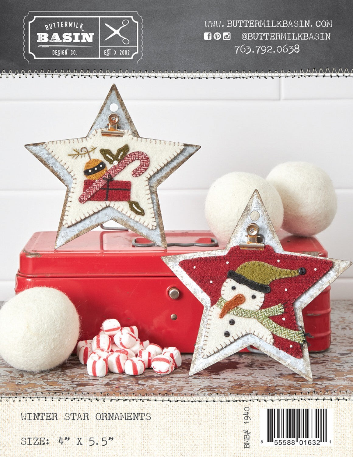 Winter Star Ornament sewing and quilting product