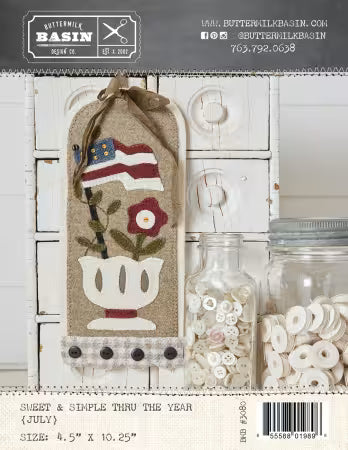 Sweet and Simple July Appliqué Pattern – Buttermilk Basin