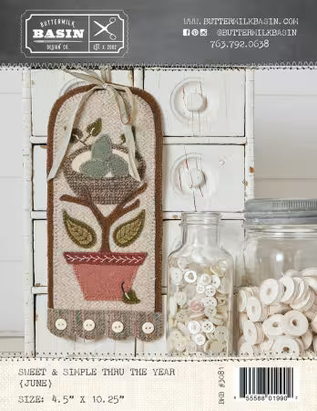 Sweet and Simple June Appliqué Pattern – Buttermilk Basin