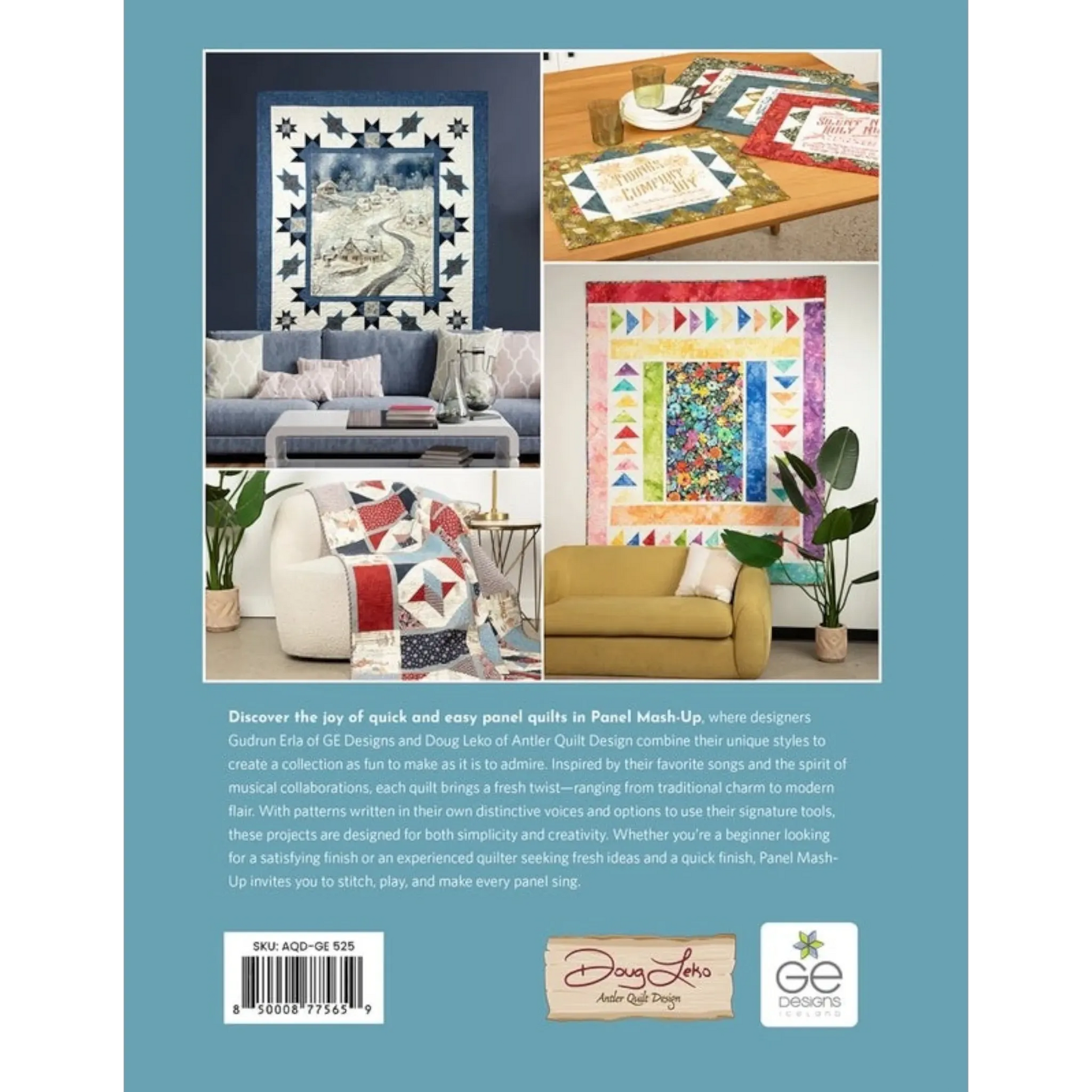 Panel Mash-Up Book for patchwork, quilting and sewing