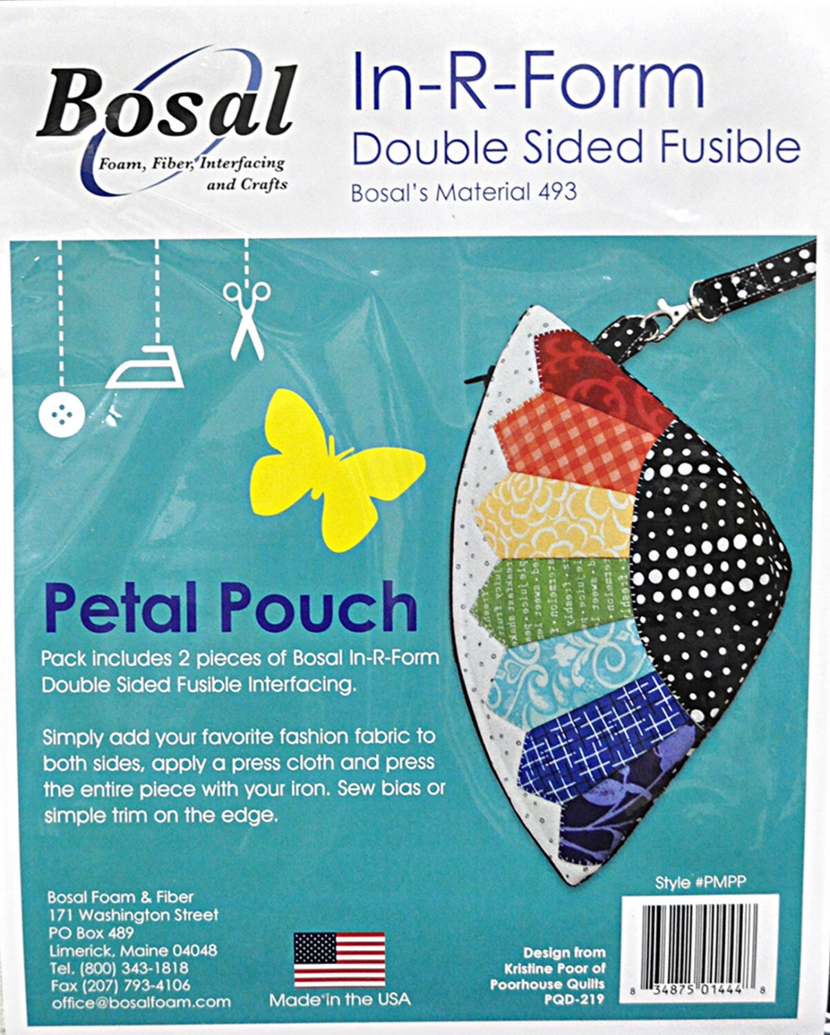In R Form For Petal Pouch sewing and quilting product