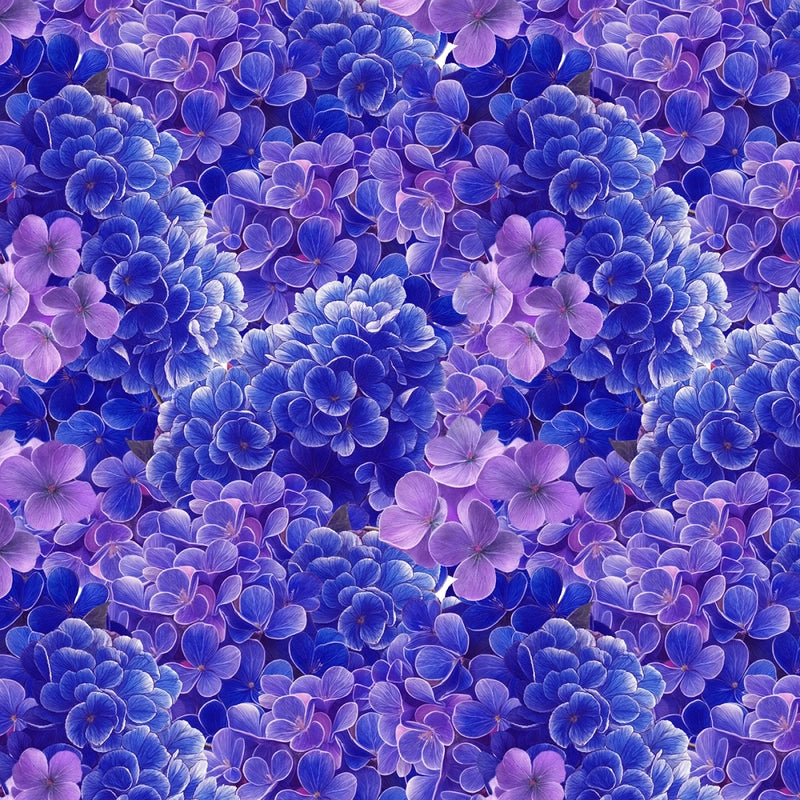 Florinda - Violet Hydrangea 102 mm repeat sewing and quilting product