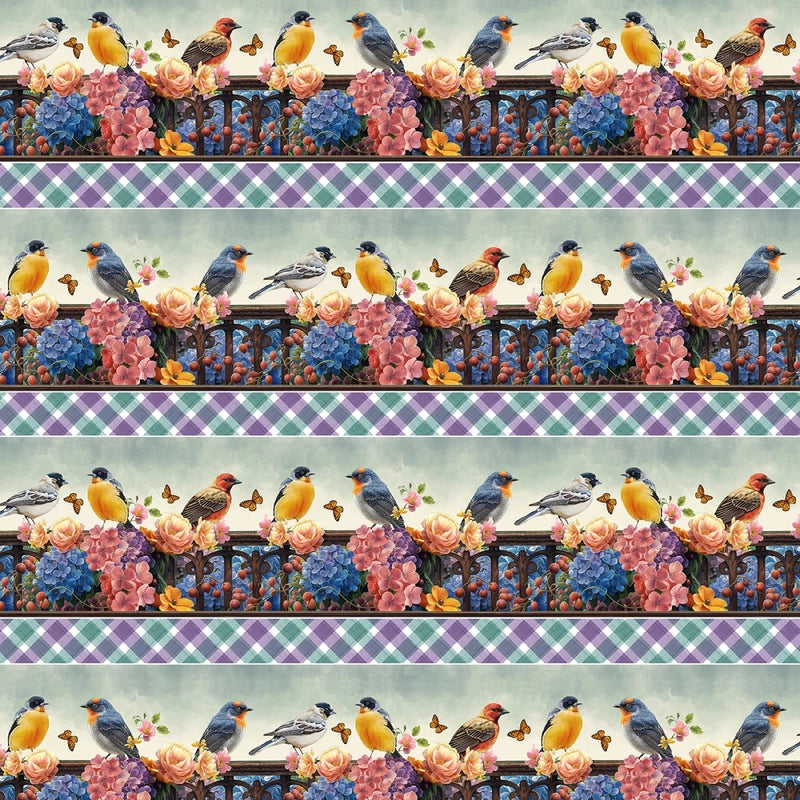 Florinda - Blue Border Stripe sewing and quilting product