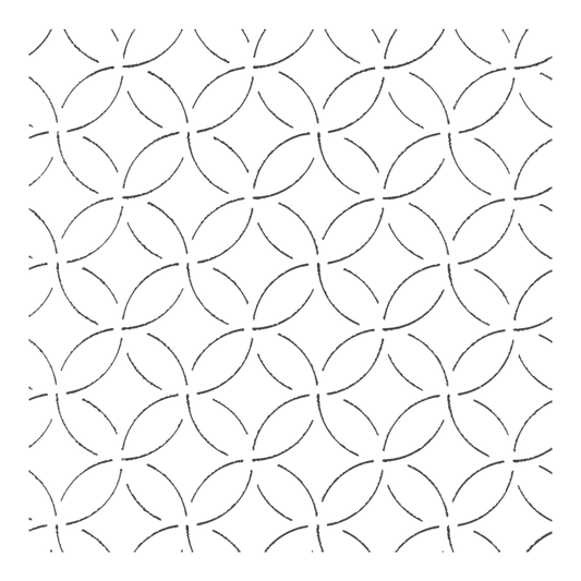 Quilt Stencil Connected Cloisonne for precise cutting, marking and patchwork